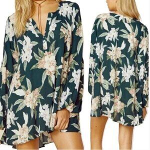 Show Me Your Mumu Jamie Tunic In Forest Florist Cloud